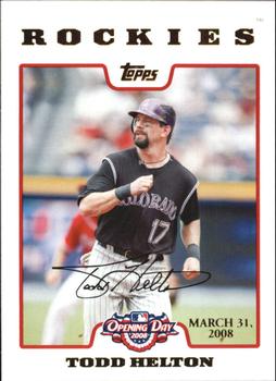 2008 Topps Opening Day - Gold #84 Todd Helton Front