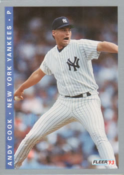 1993 Fleer Final Edition #F-244 Andy Cook Front