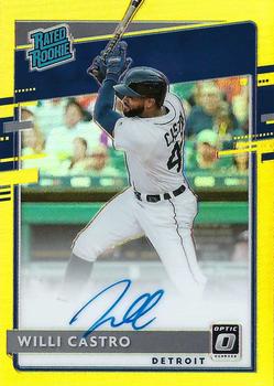 2020 Donruss Optic - Rated Rookies Signatures Gold #RRS-WC Willi Castro Front
