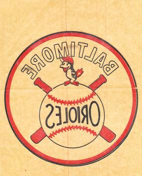 1959 Bazooka Hot Iron Transfers #NNO Baltimore Orioles Front