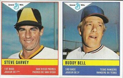 1985 General Mills Stickers - Panels #NNO Steve Garvey / Buddy Bell Front