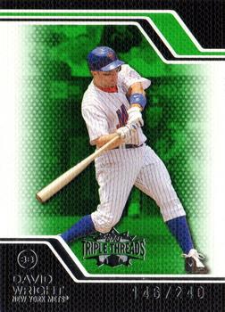 2008 Topps Triple Threads - Emerald #1 David Wright Front