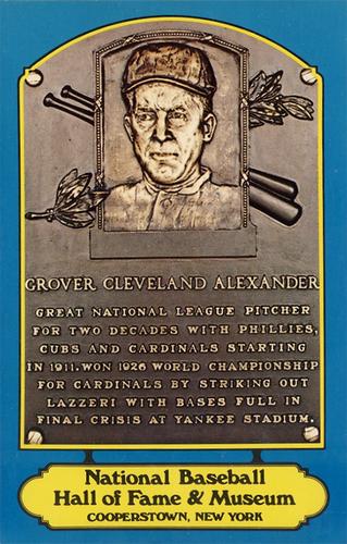 1978 Dexter Press Hall of Fame Postcards #NNO Grover Cleveland Alexander Front