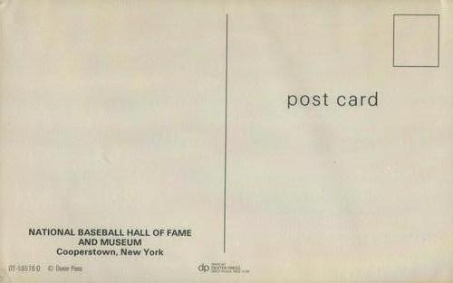 1978 Dexter Press Hall of Fame Postcards #NNO Frankie Frisch Back