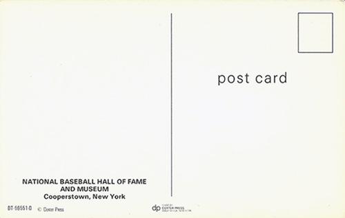 1978 Dexter Press Hall of Fame Postcards #NNO Babe Ruth Back
