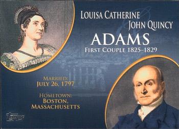 2008 Topps Updates & Highlights - First Couples #FC-6 John Quincy Adams /  Louisa Catherine Adams Front