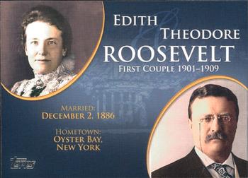 2008 Topps Updates & Highlights - First Couples #FC-24 Theodore Roosevelt / Edith Roosevelt Front