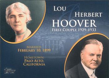 2008 Topps Updates & Highlights - First Couples #FC-29 Herbert Hoover / Lou Hoover Front