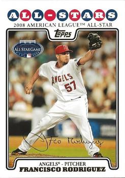 2008 Topps Updates & Highlights - Gold Foil #UH76 Francisco Rodriguez Front