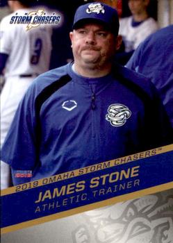 2019 Choice Omaha Storm Chasers #28 James Stone Front