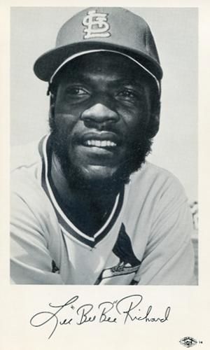 1976 St. Louis Cardinals Photocards #NNO Lee Richard Front