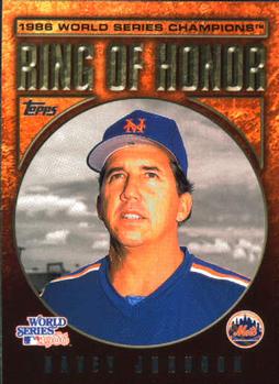 2008 Topps Updates & Highlights - Ring of Honor: 1986 New York Mets #MRH-DJ Davey Johnson Front