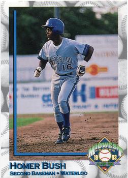 1993 Midwest League All-Stars #NNO Homer Bush Front