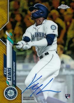 2020 Topps Chrome - Rookie Autographs Gold Refractor #RA-KL Kyle Lewis Front