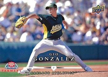 2008 Upper Deck Farmers Insurance Oakland Athletics #OA9 Gio Gonzalez Front