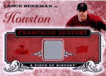 2008 Upper Deck A Piece of History - Franchise History Jersey Red #FH-25 Lance Berkman Front