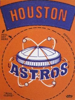 1970 Fleer Official Major League Patches #NNO Houston Astros Logo Front