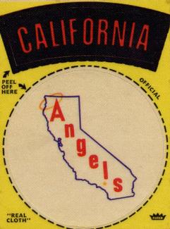 1973 Fleer Official Major League Patches #NNO California Angels Logo Front