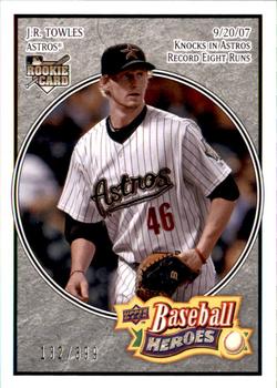 2008 Upper Deck Baseball Heroes - Charcoal #73 J.R. Towles Front