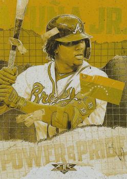 2020 Topps Fire - Power and Pride Gold Minted #PP-2 Ronald Acuña Jr. Front
