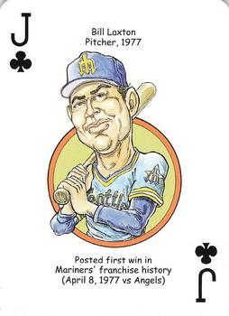 2008 Hero Decks Seattle Mariners Baseball Heroes Playing Cards #J♣ Bill Laxton Front