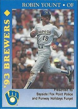 1993 Milwaukee Brewers Police - Bayside / Fox Point Police and Funway Holidays Funjet #NNO Robin Yount Front