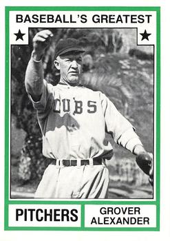 1987 TCMA 1982 Greatest Pitchers #18 Grover Cleveland Alexander Front