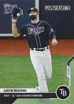 2020 Topps Now Postseason Tampa Bay Rays #PS-30 Austin Meadows Front