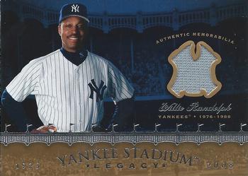 2008 Upper Deck Yankee Stadium Legacy - Memorabilia #WR Willie Randolph Front