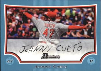 2009 Bowman - Blue #112 Johnny Cueto Front