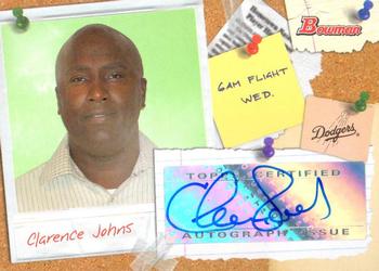 2009 Bowman - Major League Scout Autographs #SC-CJ Clarence Johns Front