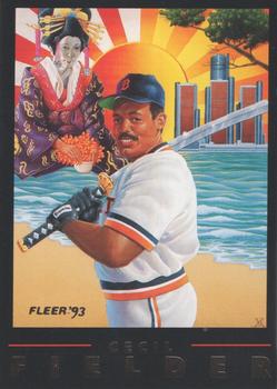 1993 Fleer - Pro-Visions (Series Two) #3 Cecil Fielder  Front