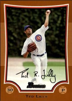2009 Bowman - Orange #17 Ted Lilly Front