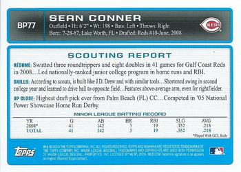2009 Bowman - Prospects #BP77 Sean Conner Back