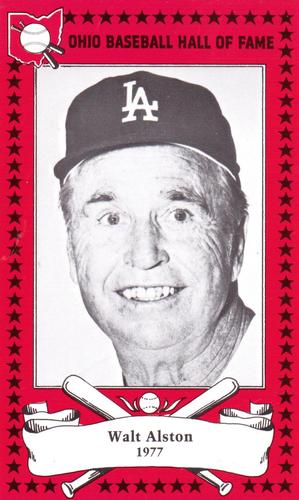1982-91 Ohio Baseball Hall of Fame #15 Walter Alston Front