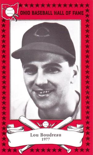1982-91 Ohio Baseball Hall of Fame #16 Lou Boudreau Front