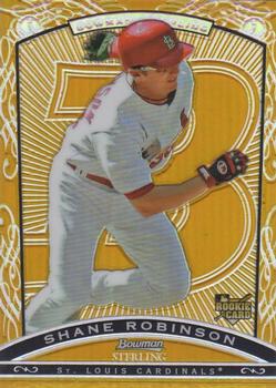 2009 Bowman Sterling - Gold Refractors #BS-SR Shane Robinson Front