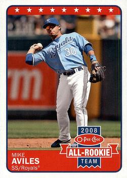 2009 O-Pee-Chee - All-Rookie Team #AR5 Mike Aviles Front
