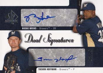 2009 SP Authentic - Signatures Dual #SSD-RT Trevor Hoffman / Rickie Weeks Front