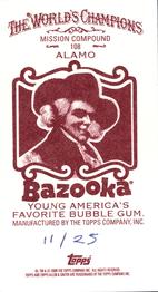 2009 Topps Allen & Ginter - Mini Bazooka #108 Alamo Back