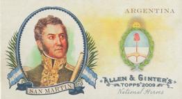 2009 Topps Allen & Ginter - Mini National Heroes #NH34 General Jose de San Martin Front