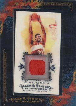 2009 Topps Allen & Ginter - Relics #AGR-DOW Dominique Wilkins Front