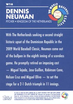 2009 Topps Chrome - World Baseball Classic #W16 Dennis Neuman Back