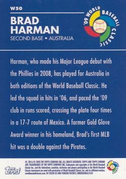 2009 Topps Chrome - World Baseball Classic #W50 Brad Harman Back