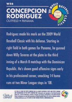 2009 Topps Chrome - World Baseball Classic #W56 Concepcion Rodriguez Back
