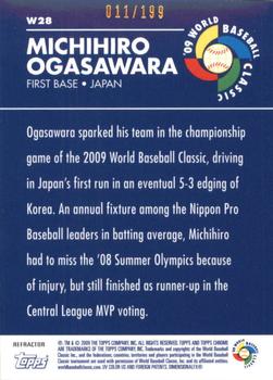 2009 Topps Chrome - World Baseball Classic Blue Refractors #W28 Michihiro Ogasawara Back