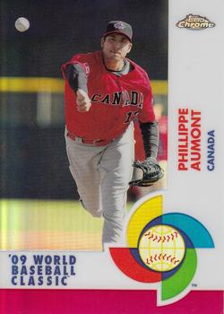 2009 Topps Chrome - World Baseball Classic Red Refractors #W99 Phillippe Aumont Front