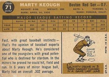 2009 Topps Heritage - 50th Anniversary Buybacks #71 Marty Keough Back