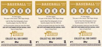 2009 Topps Heritage - Advertising Panels #NNO Jamey Carroll / Endy Chavez / Adam Kennedy Back