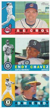 2009 Topps Heritage - Advertising Panels #NNO Jamey Carroll / Endy Chavez / Adam Kennedy Front